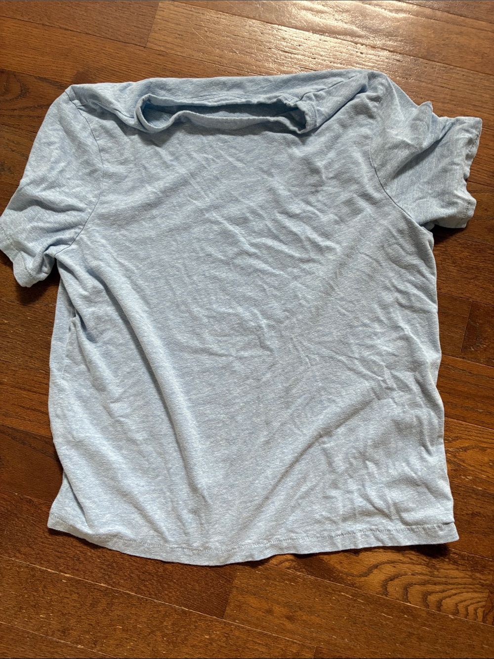 J. Crew Men's Heather Sky Blue Short Sleeve Crew Neck Tee